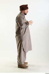 Whole Body Man T poses White Uniform Athletic Bearded Studio photo references